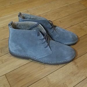 J crew mens suede mcalister boot shearling